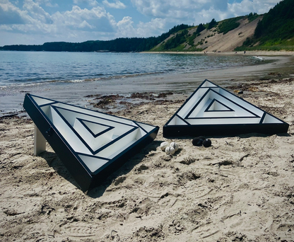 Bermuda Ball Set - Navy Blue & White